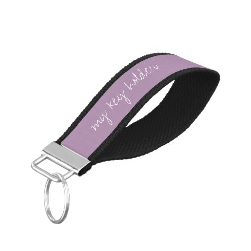 Personalized Lavender Herb Wrist Keychain