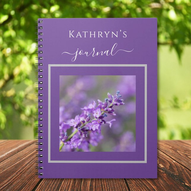 Personalized Lavender Notebook (Creator Uploaded)