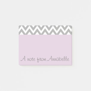 Personalized Lavender Post It Notes