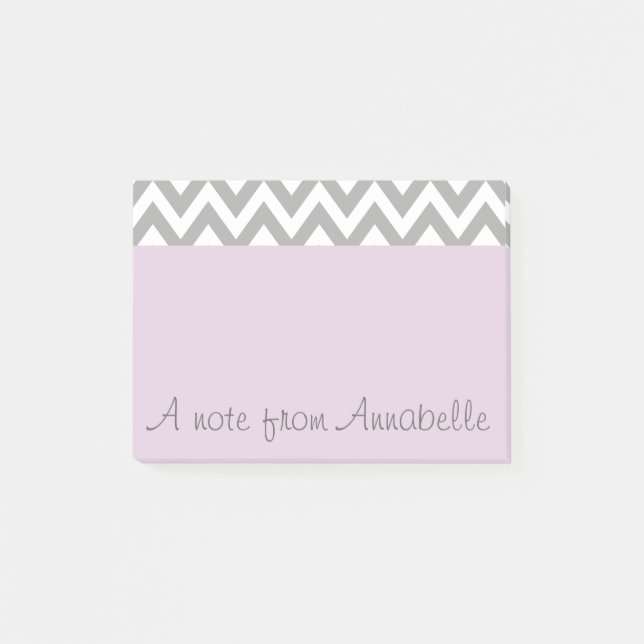 Personalized Lavender Post It Notes (Front)