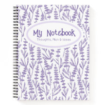 Personalized Lavender Purple Elegant Floral