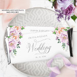 Personalized Lavender Purple Floral Wedding Hershey Bar Favors<br><div class="desc">Delight your guests with this beautiful lavender-purple floral personalized wedding chocolate bar favor. Chocolates and wrappers included. Add your names, date and message for the back and place your order. Option to receive them at home already assembled or to assemble them yourself. Elegant chocolate wrapper design with gorgeous watercolor floral...</div>