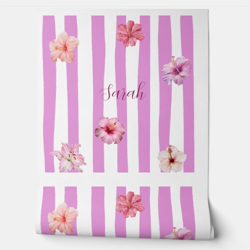 Personalized Lavender Watercolor Floral notebook Wallpaper