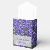 Personalized Lavender Wedding Favor Boxes (Opened)