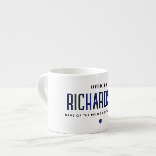 Personalized Law Enforcement Police Officer Espresso Cup