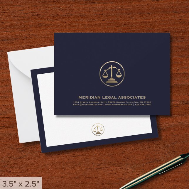 Personalized Law Firm Note Card (Creator Uploaded)