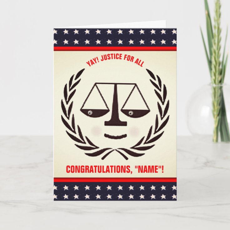 Personalized Law School Graduation Card Zazzle