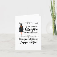 Personalized Law School Graduation Congratulations