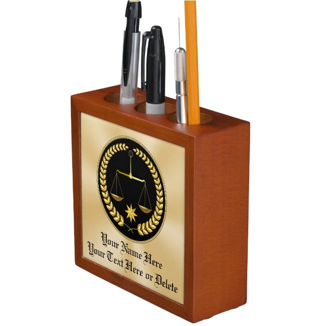 Personalized Law School Graduation Gifts for Her Desk Organizer