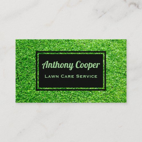 Personalized Lawn care gardening services Business Card