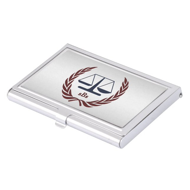 Personalized Lawyer Gifts Business Card Case (Front)