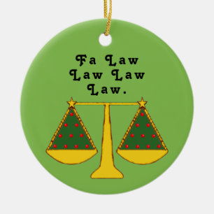Personalized Lawyer Keepsake Ceramic Ornament