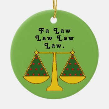 Personalized Lawyer Keepsake Ceramic Ornament by partygames at Zazzle