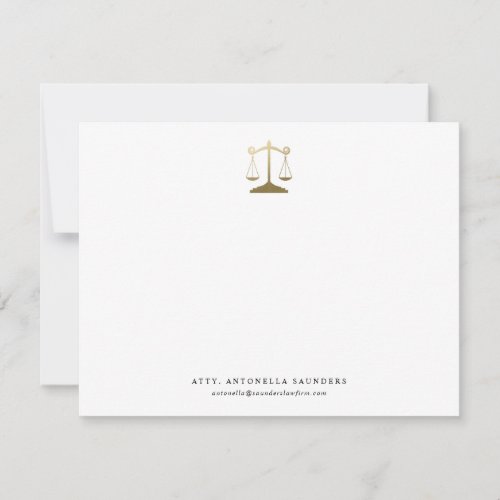 Personalized Lawyer Note Card