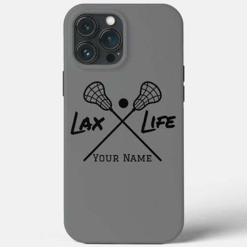 Personalized LAX Lacrosse Life iPhone Case