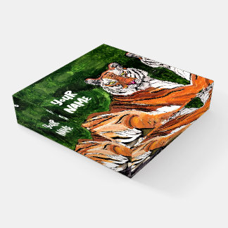 Personalized - Lazy Tiger - Paperweight