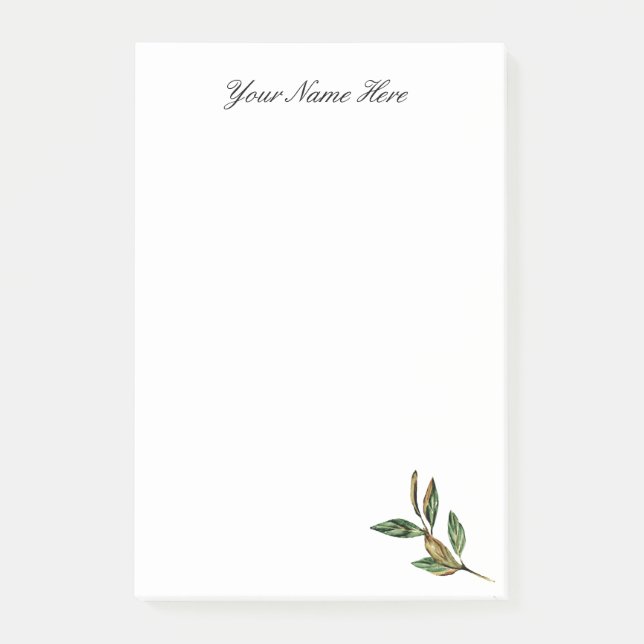 Personalized Leafy Notes (Front)