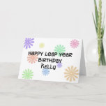 Personalized Leap Year Birthday Card at Zazzle