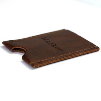 Personalized Leather Card Wallet by heritagewedding at Zazzle
