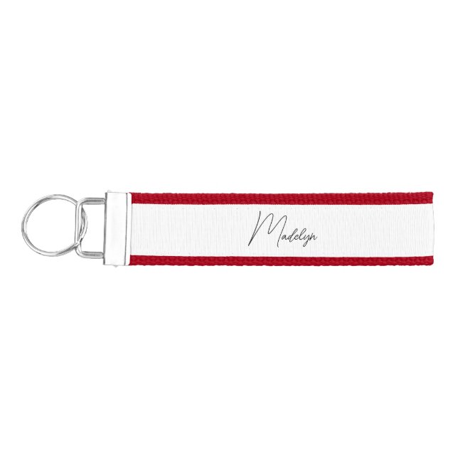 Personalized Leather Graduation Keychain with Name (Keys on Left)