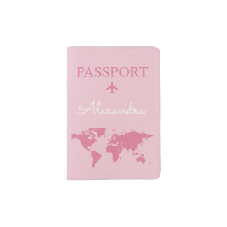 Personalized Leather Passport Holder – Custom Name
