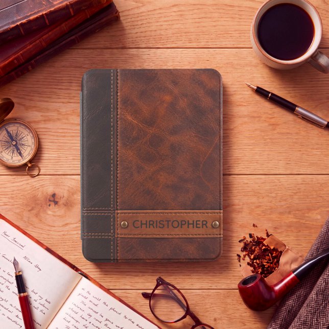 Personalized Leather-Style Kindle Case for Men  (Creator Uploaded)