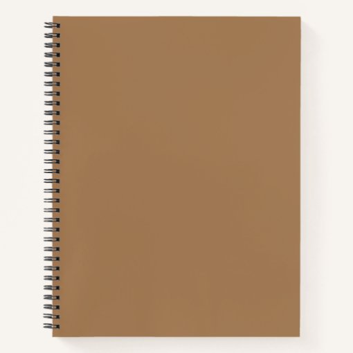 Personalized Left-Handed Tan Black Typography Notebook | Zazzle