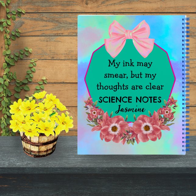 Personalized Lefty Notebook – Cute Floral Pastel  (Creator Uploaded)