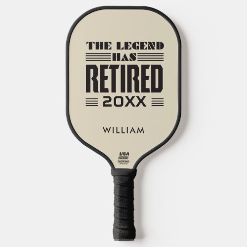Personalized Legend Has Retired Boss Pickleball Paddle