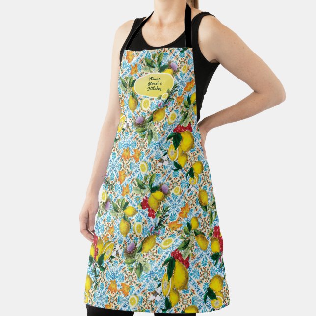 Personalized Lemon Baking Chef Kitchen Monogrammed Apron (Insitu)