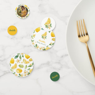 Personalized Lemon Citrus Table Confetti