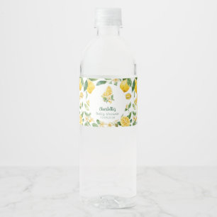 Personalized Lemon Citrus Water Bottle Labels