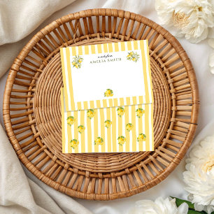 Personalized Lemon Italian theme Notecard