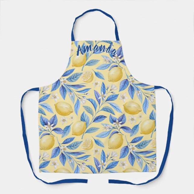 Personalized Lemon Lover Apron (Front)