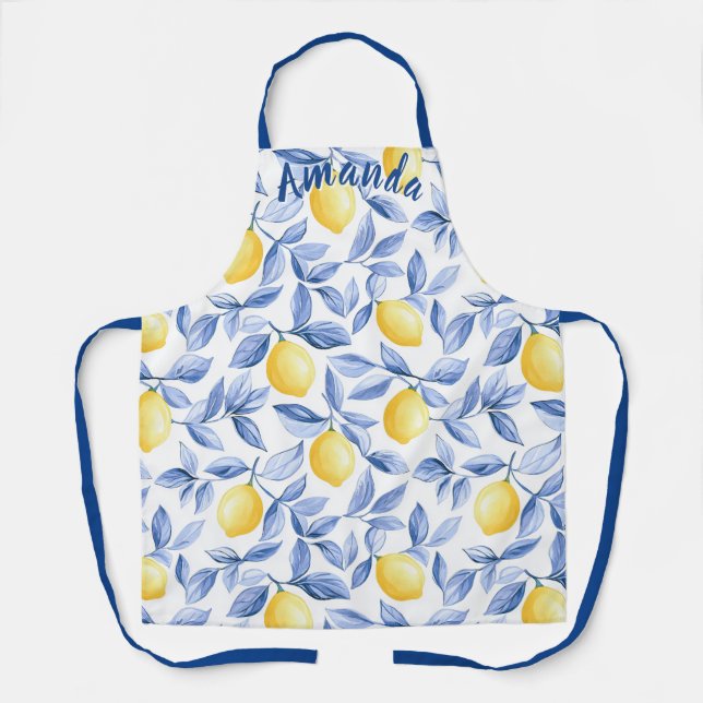 Personalized Lemon Lover Apron (Front)