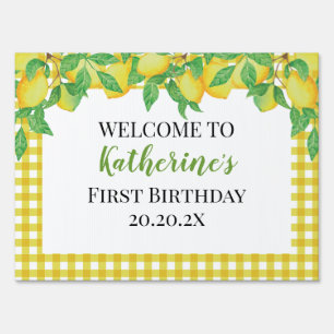 Personalized Lemon sign
