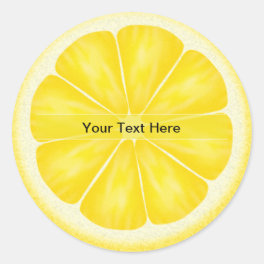 Personalized Lemon Slice Stickers