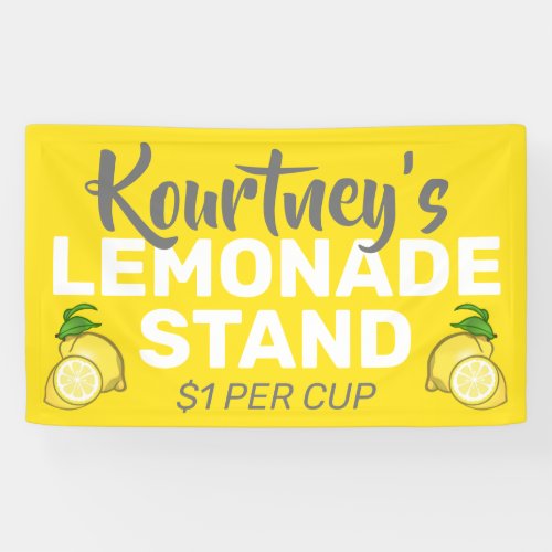 Personalized Lemonade Stand Banner