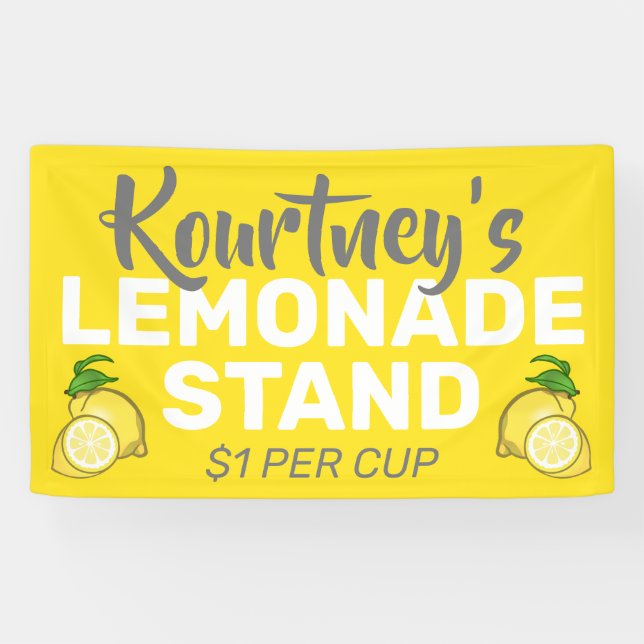 Personalized Lemonade Stand Banner (Horizontal)