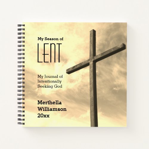 Personalized LENT JOURNAL Seeking God Lenten