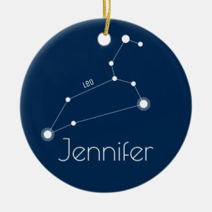 Personalized Leo Constellation Ornament