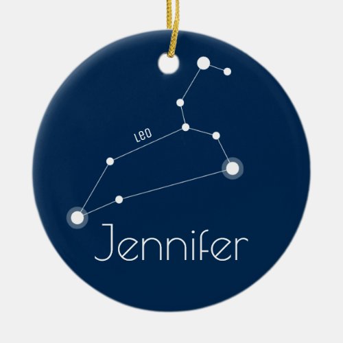 Personalized Leo Constellation Ornament