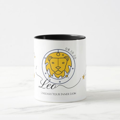 Personalized Leo Star Zodiac Pride  Mug