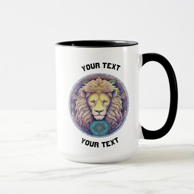 PERSONALIZED LEO ZODIAC SIGN  MUG (Right)