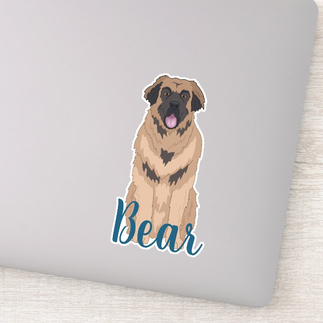 Personalized Leonberger Sticker (Detail)
