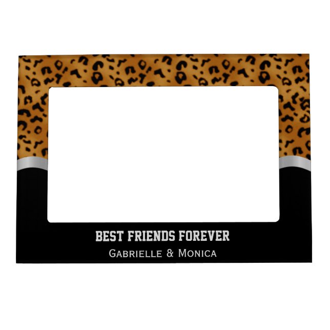 Personalized Leopard BFF Magnetic Frame (Front)