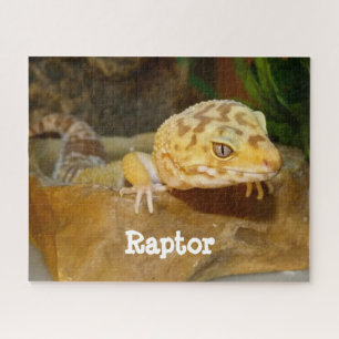 Personalized Leopard Gecko Lizard Jigsaw Puzzle