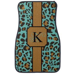 Personalized Leopard Jaguar Animal Print Pattern Car Floor Mat