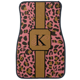 Personalized Leopard Jaguar Animal Print Pattern Car Floor Mat