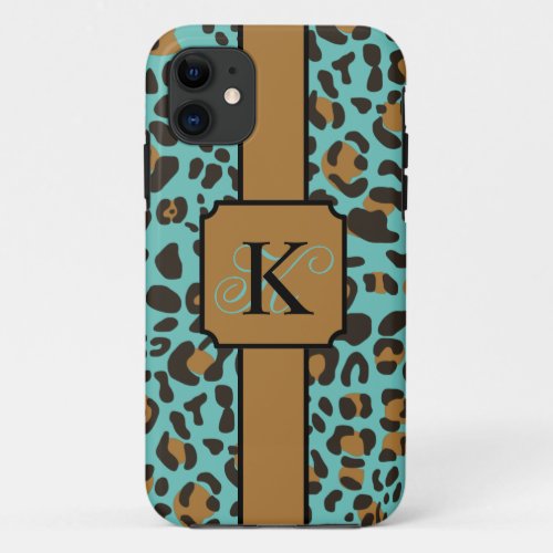 Personalized Leopard Jaguar Animal Print Pattern iPhone 11 Case